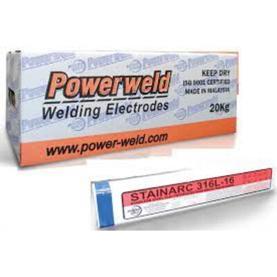 POWERWELD STAINLESS STEEL WELDING ELECTRODE E316L-16